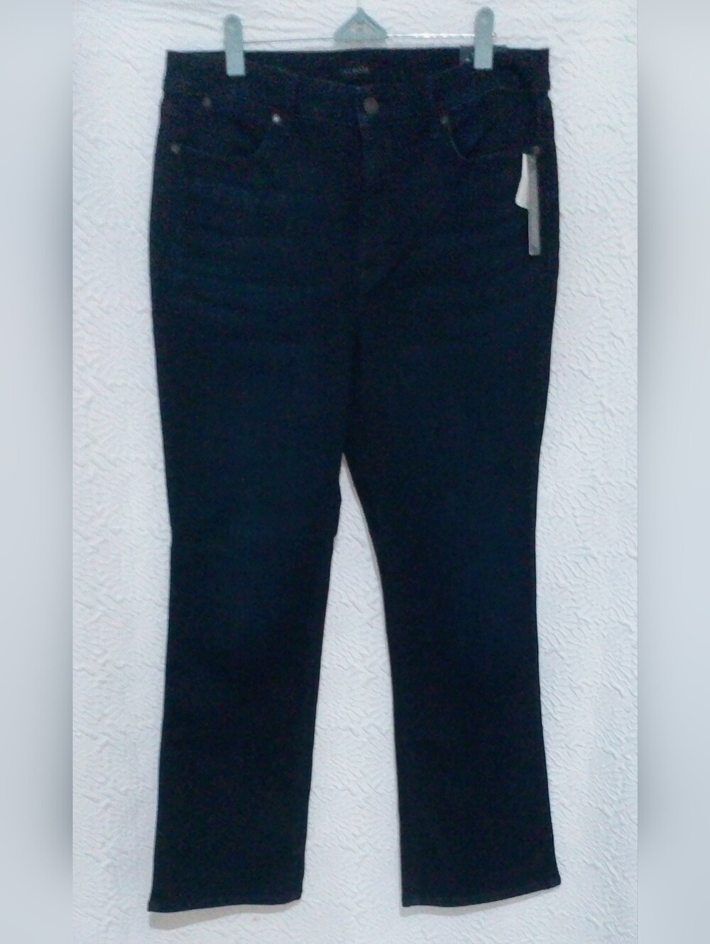 NWT Talbots Barely Boot Jeans Dark Wash Blue Stretch Denim Women's Size 12P